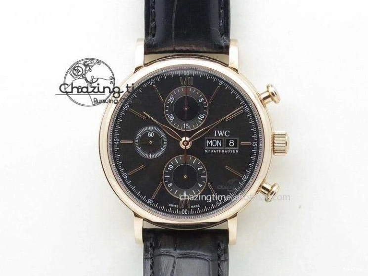 MIROTIME 0108 Affordable Mark XVII IW326501 FKF 1:1 Best Edition Black Dial on Black Leather Strap 7131